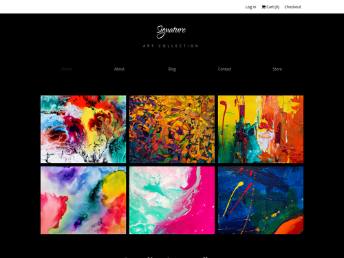 Art Store website template