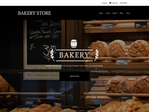 Bakery website template