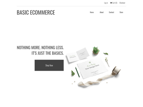 E-commerce website template