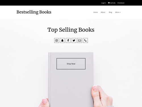 Book Store website template
