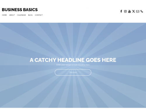 Business website template