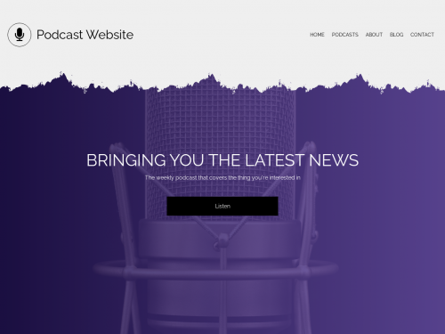 Podcast website template