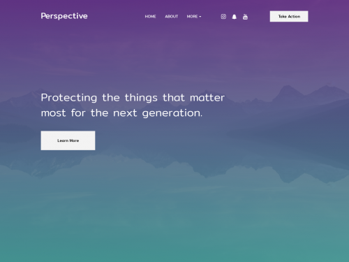 Activist website template