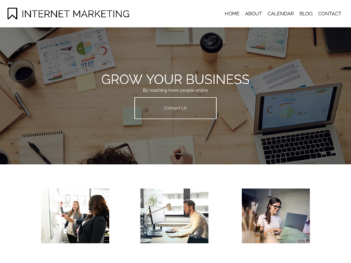 Internet Marketing Responsive website template